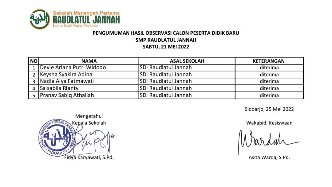 smp raudlatul jannah